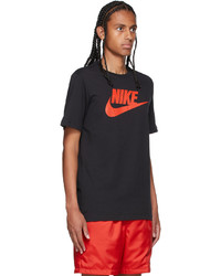 Nike Black Red Icon Futura T Shirt