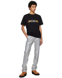 Gcds Black Reflective T Shirt