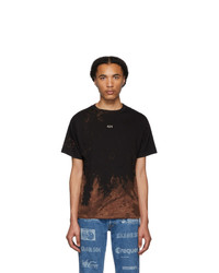 424 Black Reworked Bleached T Shirt