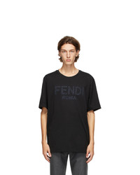 Fendi Black Roma T Shirt