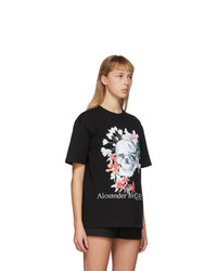 Alexander McQueen Black Romantic Skull T Shirt