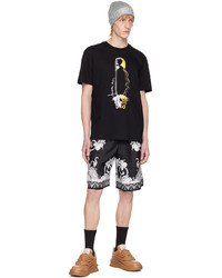 Versace Black Safety Pin T Shirt