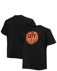 PROFILE Black San Francisco Giants Big Tall Hometown Collection City Ball T Shirt