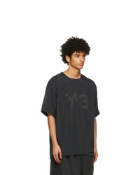 Y-3 Black Sanded Cupro T Shirt