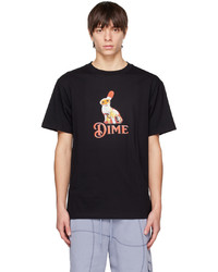 Dime Black Santa Bunny T Shirt