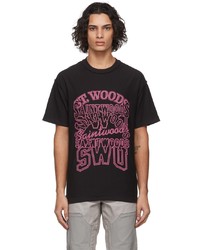 Saintwoods Black Seven T Shirt