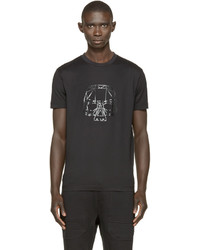 Markus Lupfer Black Skull Print Markus T Shirt