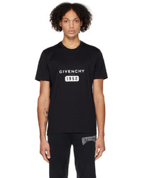 Givenchy Black Slim Fit Print T Shirt