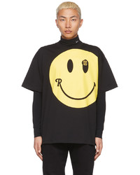 Raf Simons Black Smiley Edition Smiley Graphic T Shirt