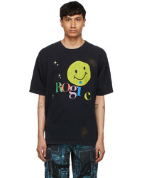 ROGIC Black Smiley Face T Shirt