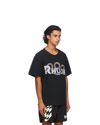 Rhude Black Snake T Shirt