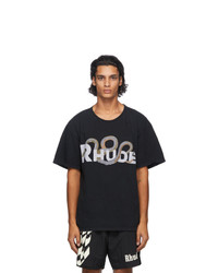 Rhude Black Snake T Shirt