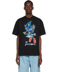 Stray Rats Black Sonic The Hedgehog Edition Metal Sonic T Shirt