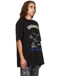 DSQUARED2 Black South America Slouch T Shirt