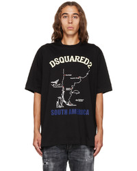 DSQUARED2 Black South America Slouch T Shirt
