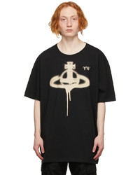Vivienne Westwood Black Spray Orb Classic T Shirt