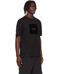 Y-3 Black Square Logo T Shirt