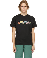 Ps By Paul Smith Black Stamps Print T Shirt