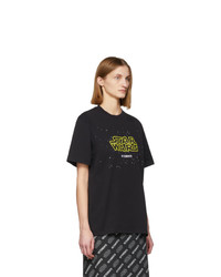 Vetements Black Star Wars Edition Episodes T Shirt
