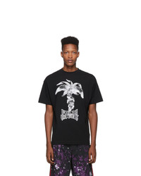 Palm Angels Black Statue T Shirt