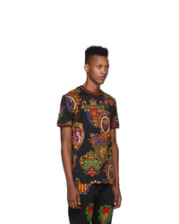 Dolce and Gabbana Black Stemmi 3 Printed T Shirt