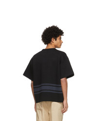 Jil Sander Black Stripe Sweater T Shirt