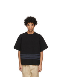 Jil Sander Black Stripe Sweater T Shirt