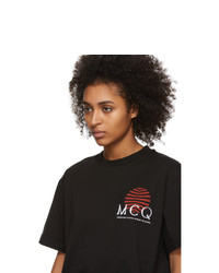 McQ Alexander McQueen Black Sun T Shirt