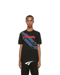 DSQUARED2 Black Supernegative Tennis Fit T Shirt