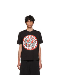 McQ Alexander McQueen Black Swallow Graphic T Shirt