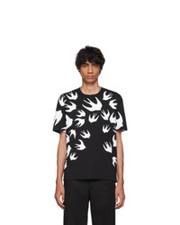 McQ Alexander McQueen Black Swallow Signature T Shirt