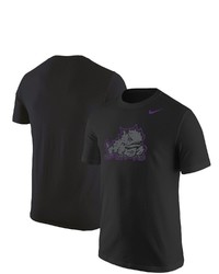 Nike Black Tcu Horned Frogs Logo Color Pop T Shirt