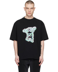 We11done Black Teddy Print T Shirt