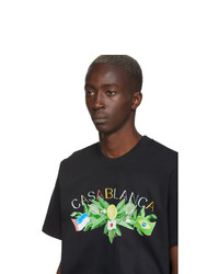 Casablanca Black Tennis Court T Shirt