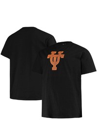 PROFILE Black Texas Longhorns Big Tall Interlock Logo T Shirt