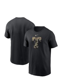 Nike Black Texas Rangers Team Camo Logo T Shirt