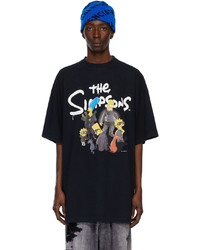 Balenciaga Black The Simpsons Edition Oversized T Shirt