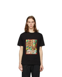 VERSACE JEANS COUTURE Black Tiger And Palm T Shirt