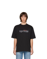 Balenciaga Black Top Model T Shirt