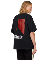 Rhude Black Track T Shirt