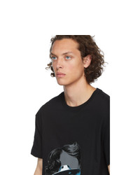 Valentino Black Undercover Edition V Face Ufo Print T Shirt