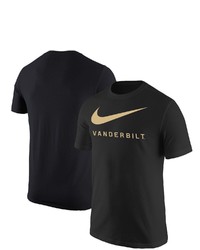 Nike Black Vanderbilt Commodores Big Swoosh T Shirt