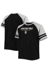 PROFILE Black Vegas Golden Knights Big Tall Raglan T Shirt At Nordstrom