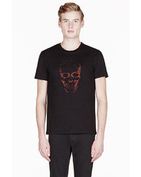 Alexander McQueen Black Vein Skull Print T Shirt