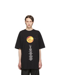 Vetements Black Venus Planet Number T Shirt