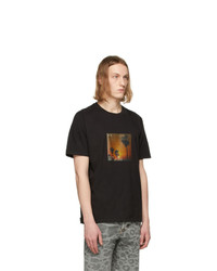 Saint Laurent Black Vhs Sunset T Shirt