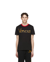 Versace Black Vintage Logo T Shirt