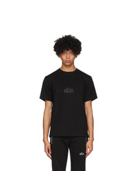 all in Black Wave T Shirt