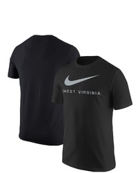 Nike Black West Virginia Mountaineers Big Swoosh T Shirt