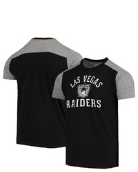 Majestic Threads Blackheathered Gray Las Vegas Raiders Gridiron Classics Field Goal Slub T Shirt At Nordstrom